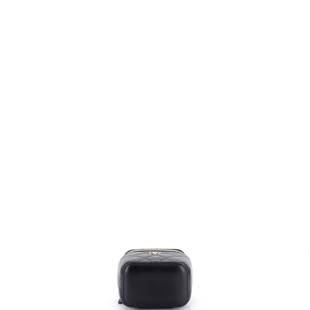 Chanel Mini Camellia Bow Vanity Case with Chain Quilted Lambskin - Picture 4 of 7